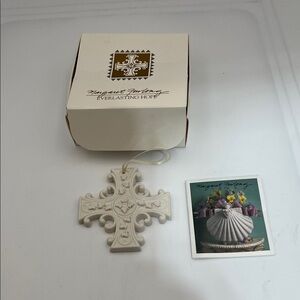 ⸻

✨ Margaret Furlong “Everlasting Hope” Porcelain Cross Ornament ✨